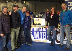 Members of the Arctic MTB Board at the 2015 ABC Bike Swap.